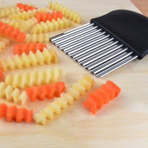 Crinkle Cutting French Fry Slicer - Novel Buys