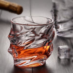 Crystal Twisty Whiskey Tumblers (2 pcs) - Novel Buys