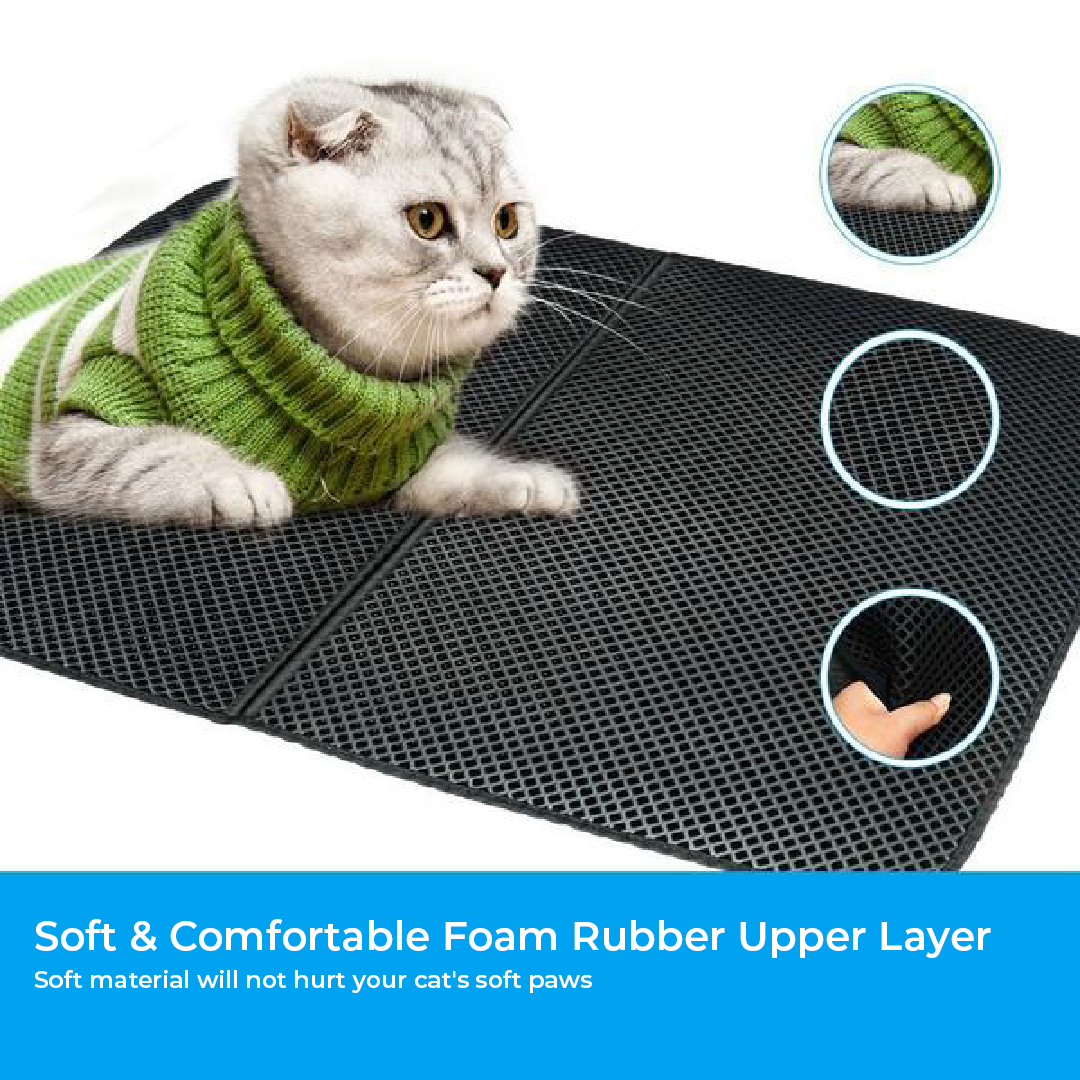 Double Layer Waterproof Cat Litter Mat – Petites Paws