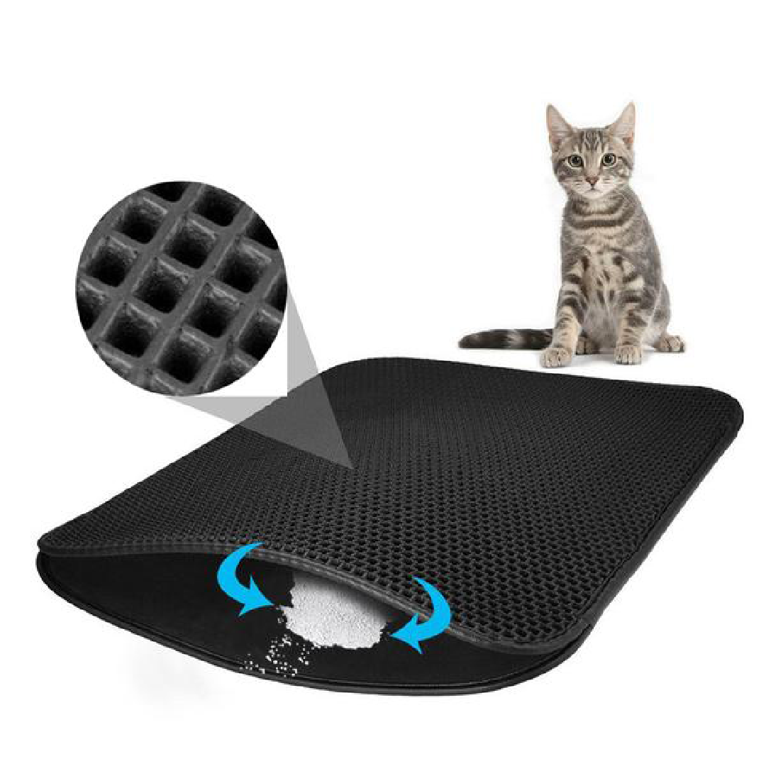 Double Layer Waterproof Cat Litter Mat - Novel Buys