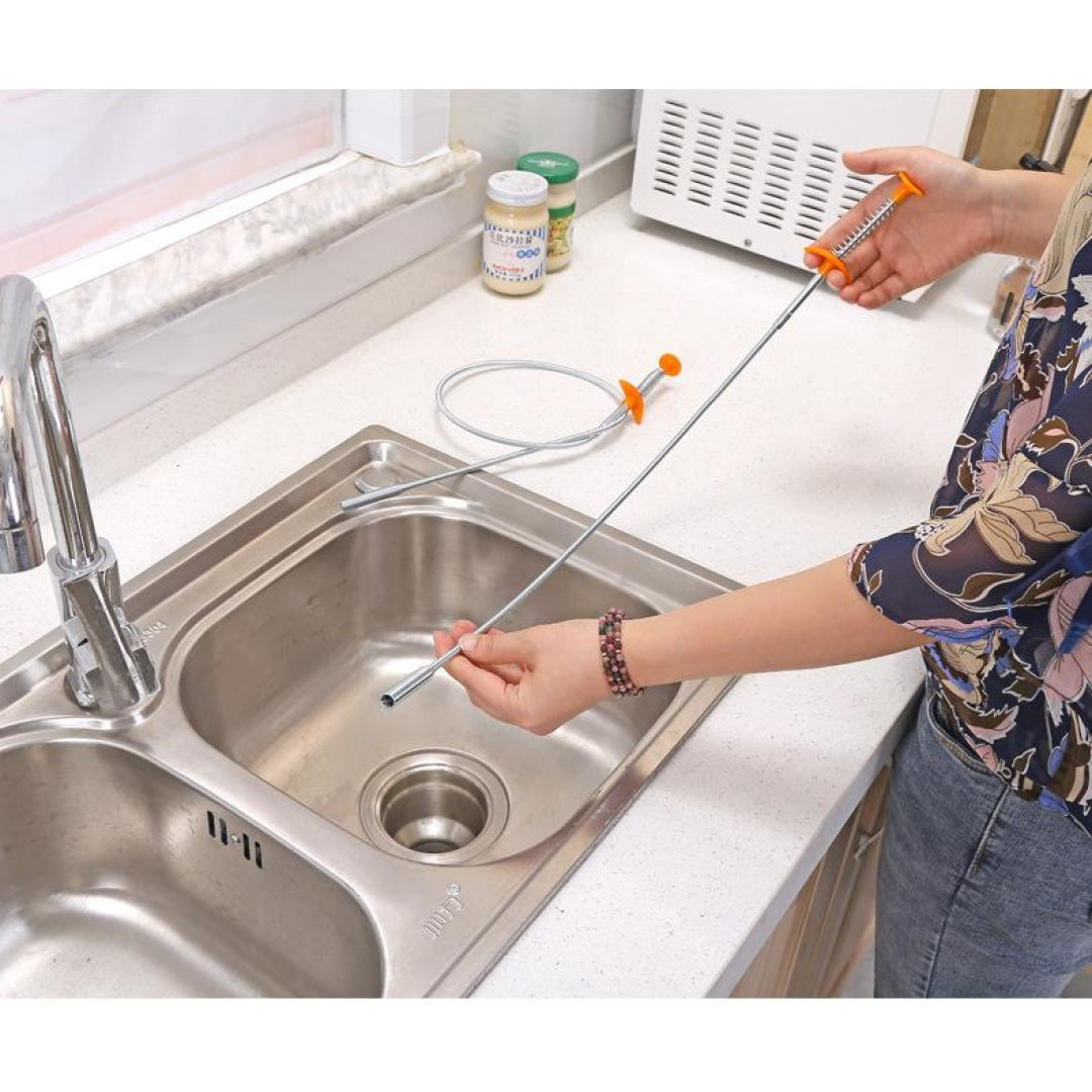 1PC Say Goodbye To Clogged Drains With This Flexible Kitchen Sink Hair  Cleaner!