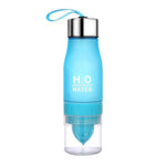 H2O Fruit Infusion Water Bottle - BLUE - Novel Buys