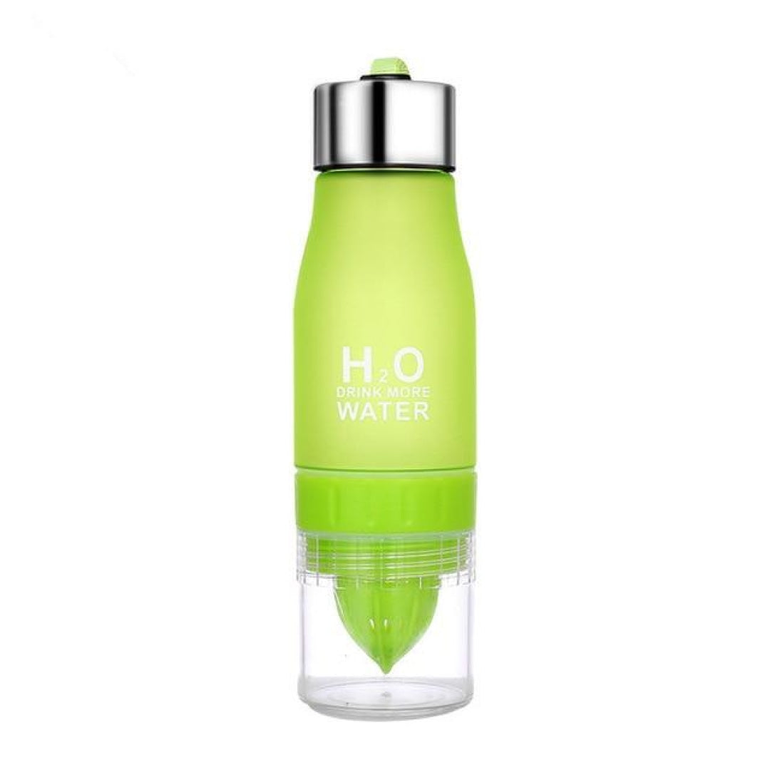 H2O Fruit Infusion Water Bottle - GREEN - Novel Buys