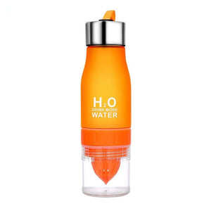 H2O Fruit Infusion Water Bottle - ORANGE - Novel Buys