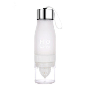 H2O Fruit Infusion Water Bottle - WHITE - Novel Buys