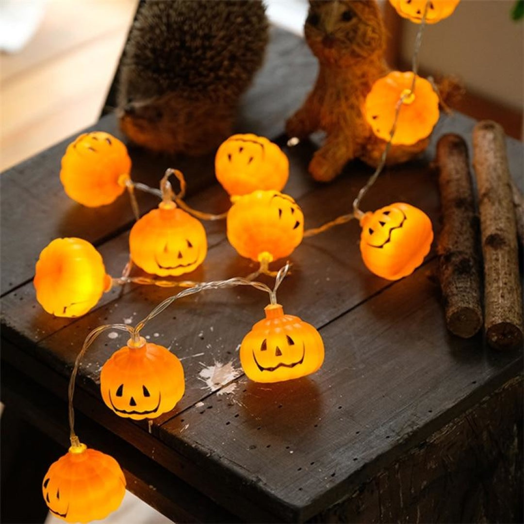 Halloween Pumpkin LED String Lights - Novel Buys