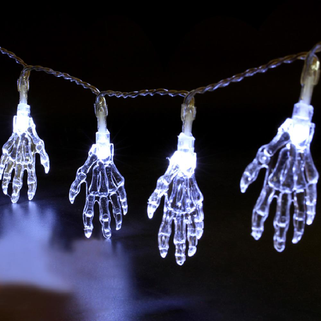 Halloween Skeleton Hands LED String Lights