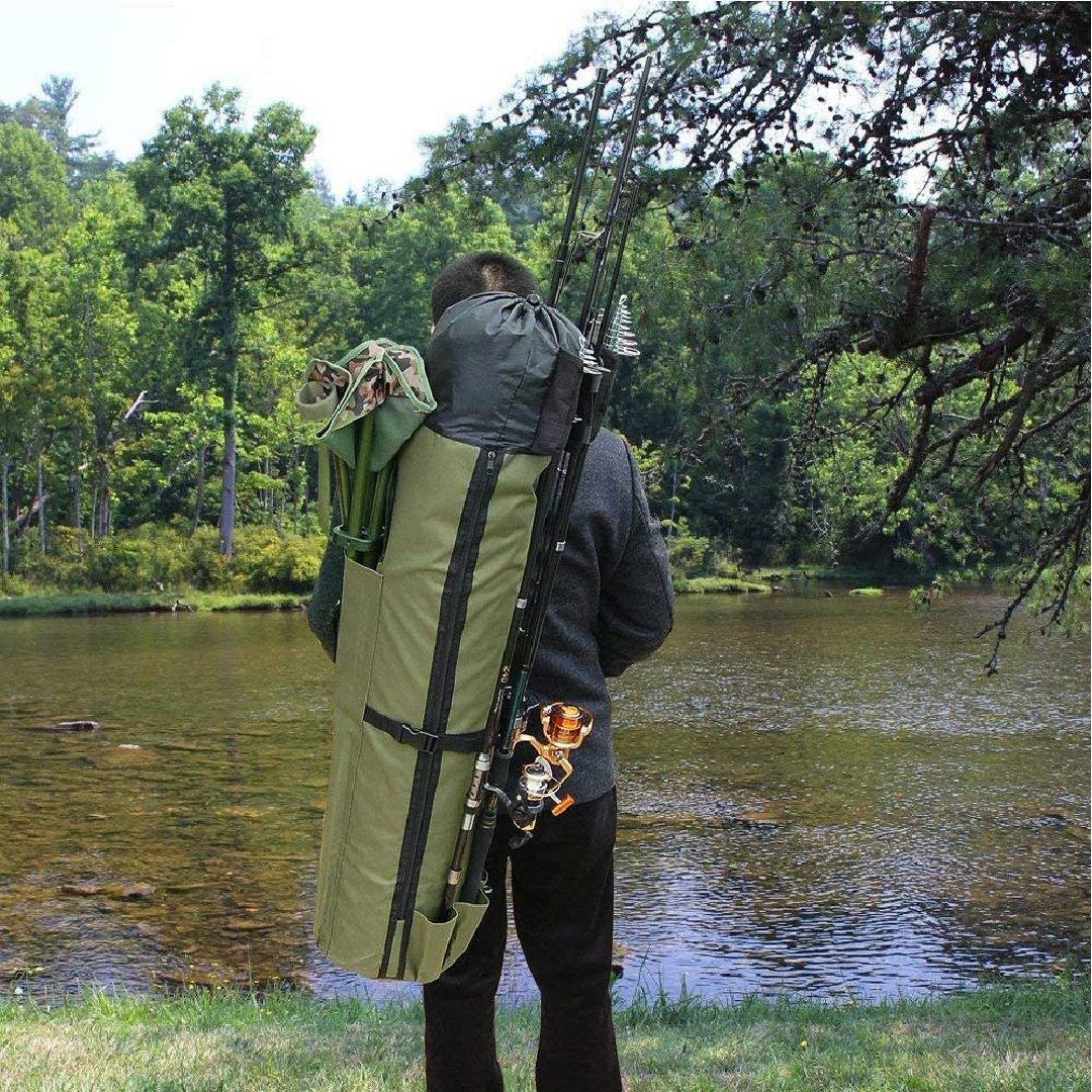 Large Portable Fishing Rod & Tackle Bag