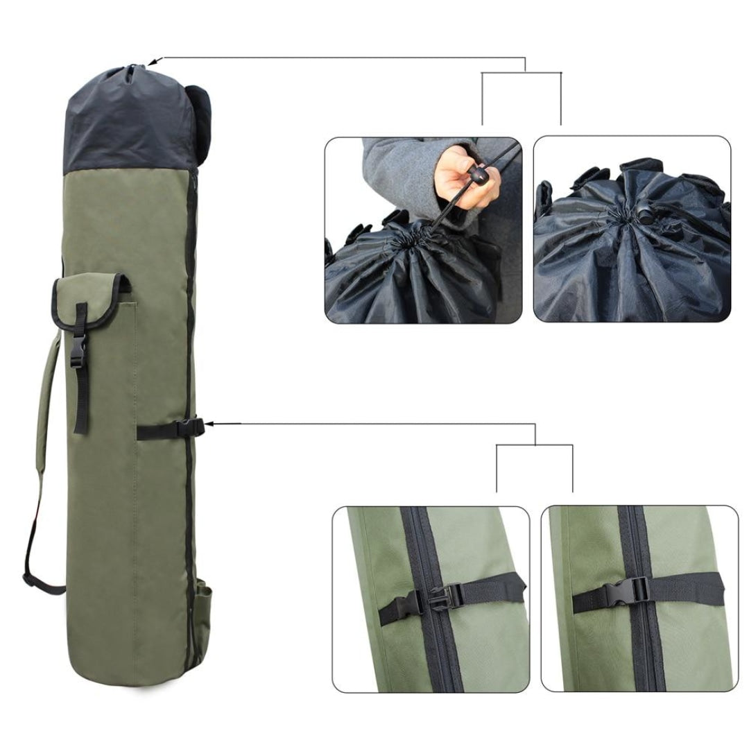 Large Portable Fishing Rod & Tackle Bag - Novel Buys