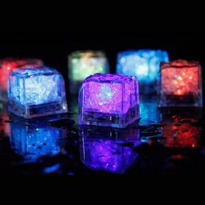 12pcs LED Glowing Light Up Ice Cubes