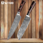 XITUO  Stainless Steel Veins Kitchen Knives
