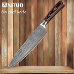 XITUO  Stainless Steel Veins Kitchen Knives