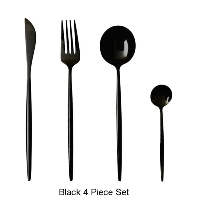 4Pcs/ Stainless Steel Cutlery