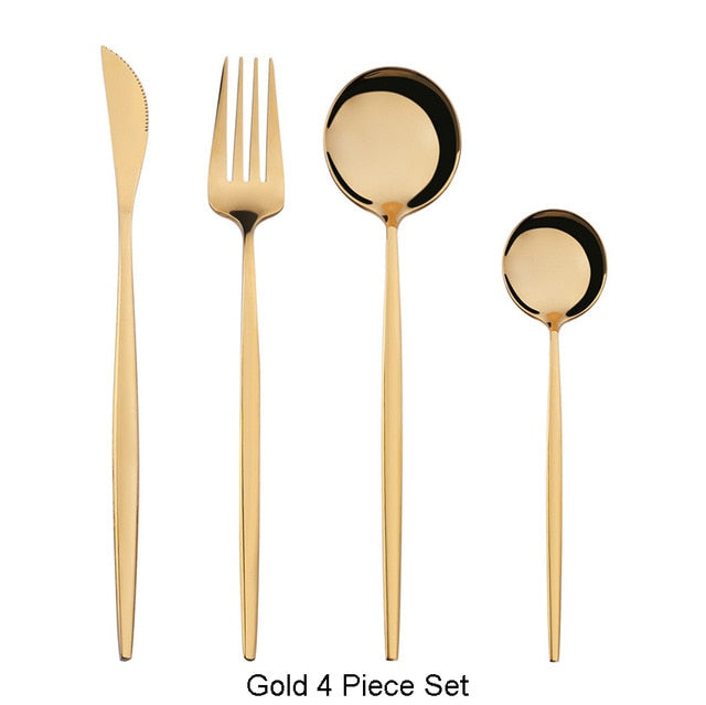 4Pcs/ Stainless Steel Cutlery
