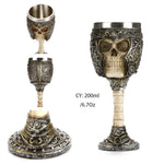 Coolest Gothic Resin Stainless Steel  Wine Glass Cocktail Glasses Whiskey Cup Party Bar Drinkware
