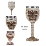 Coolest Gothic Resin Stainless Steel  Wine Glass Cocktail Glasses Whiskey Cup Party Bar Drinkware