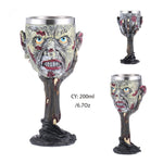Coolest Gothic Resin Stainless Steel  Wine Glass Cocktail Glasses Whiskey Cup Party Bar Drinkware