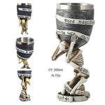Coolest Gothic Resin Stainless Steel  Wine Glass Cocktail Glasses Whiskey Cup Party Bar Drinkware