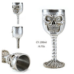 Coolest Gothic Resin Stainless Steel  Wine Glass Cocktail Glasses Whiskey Cup Party Bar Drinkware
