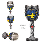 Coolest Gothic Resin Stainless Steel  Wine Glass Cocktail Glasses Whiskey Cup Party Bar Drinkware