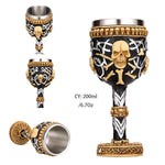 Coolest Gothic Resin Stainless Steel  Wine Glass Cocktail Glasses Whiskey Cup Party Bar Drinkware
