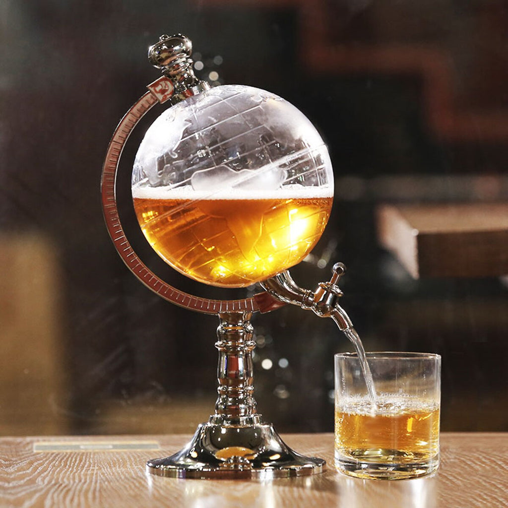 Globe Shaped Drink Dispenser With Tap