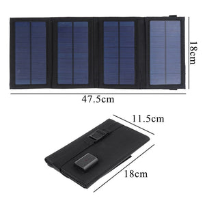 Solar Powered Foldable USB Phone Charger
