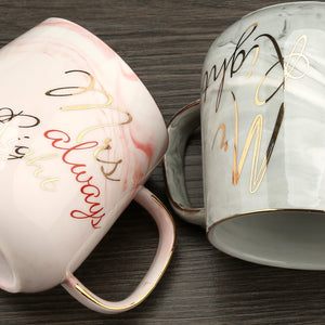 Mr Right Mrs Always Right Couple Coffee Mugs