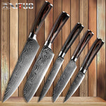 XITUO  Stainless Steel Veins Kitchen Knives